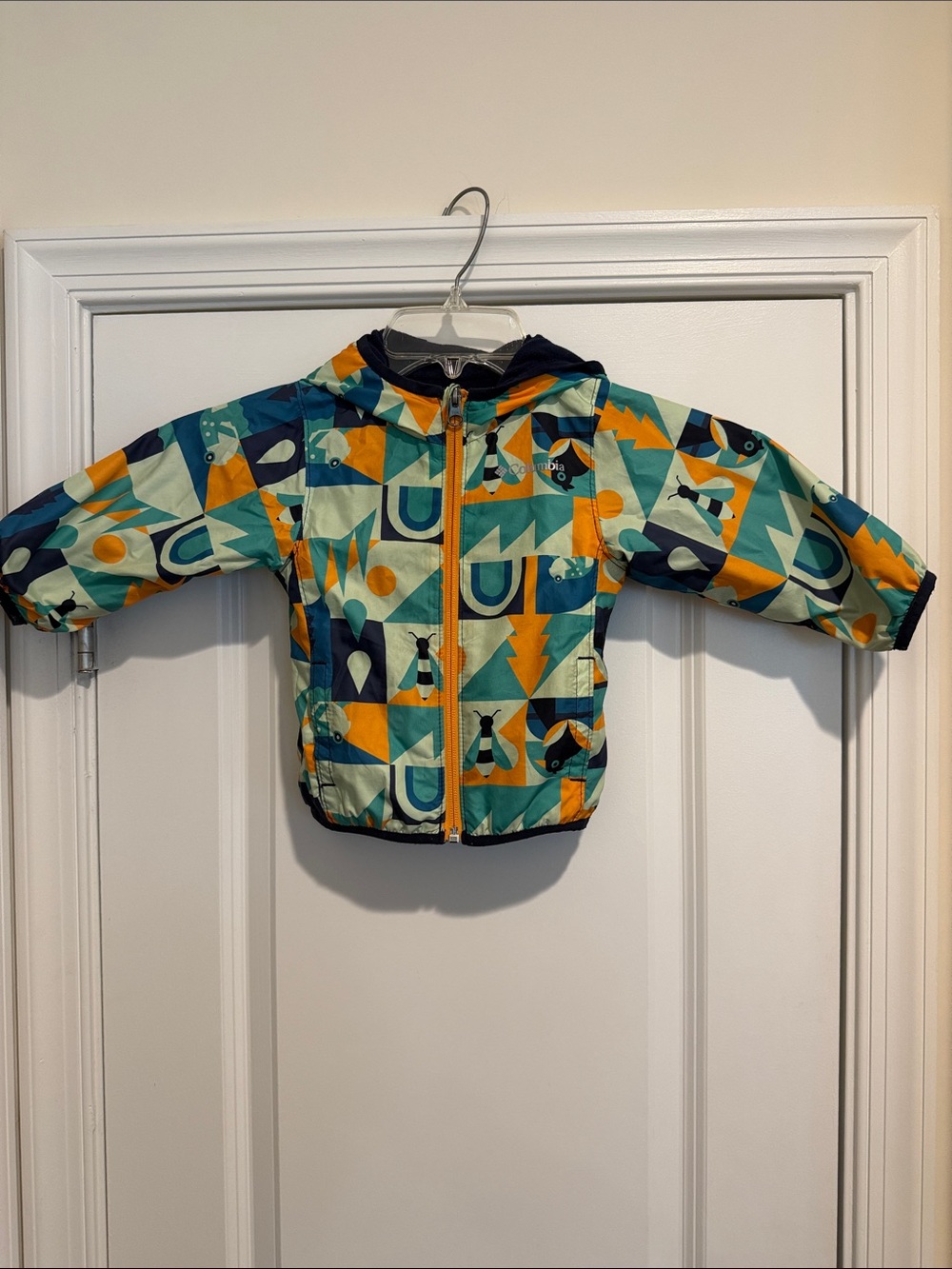 Boy’s Columbia water resistant Fleece rain jacket